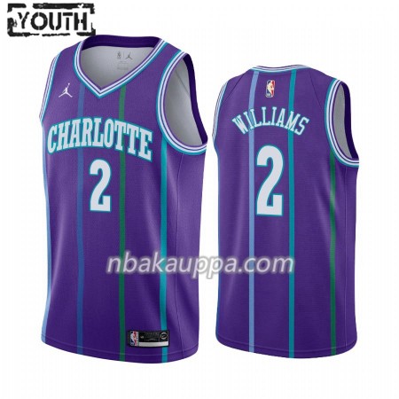 Charlotte Hornets Marvin Williams 2 Jordan Brand 2019-2020 Hardwood Classics Pelipaidat Swingman - Lasten